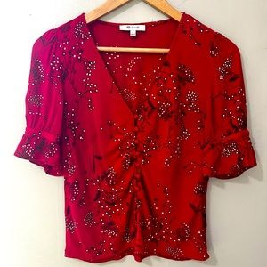 Madewell Floral Button Down Blouse